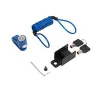 AQXYWAZQ Anti-theft Lock Brake Disk Rotor Safety Motorcycle Lock for M365 Pro 1S Electric Scooter Disc Brake Wheel Lock(Blue)