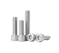 AQXYWAZQ M7 M9 Bolt Screw Stainless Steel Allen Socket Head Cap Fully Threaded Fine Coarse Pitch 1mm 1.25mm(12mm)