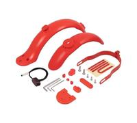 AQXYWAZQ Modificted Fender Electric Scooter Rear Wheel Kits for M365 Pro 1S Heighten Pad Taillight Support Bracket Rubber Cap(Red)