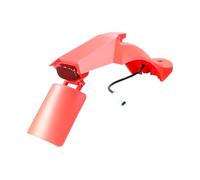 AQXYWAZQ Modified Fenders Electric Scooter Rear Mudguard Kit for M365/Pro/1S Tire Mud Guard Fender License (Red)
