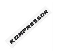 AQXYWQLL 3D ABS Kompressor Letters Car Rear Trunk Mudguar Emblem Badge Car Sticker Decals Compatible with C230 C200 C180 SLK CLK 200k SL CLS(Color:Matt Black,Size:18.8cm x 1.4cm)