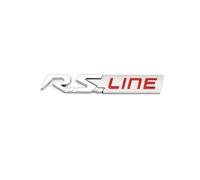 AQXYWQLL 3D Metal GT RS LINE Rear Boot Side Emblem Sticker Decals Compatible with Logan Clio Megane 2 3 4 Captur Twingo Duster Kadjar(Color:RS LINE-05)