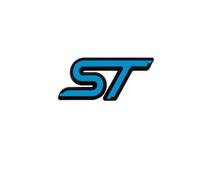 AQXYWQLL 3d Metal Logo ST Embelm Letters Car Grill Trunk Badge Compatible with Fiesta Focus MK2 MK3 MK4 Kuga Puma Mondeo ST Sticker Accessories(Color:Sticker Blue)