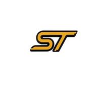 AQXYWQLL 3d Metal Logo ST Embelm Letters Car Grill Trunk Badge Compatible with Fiesta Focus MK2 MK3 MK4 Kuga Puma Mondeo ST Sticker Accessories(Color:Sticker Yellow)
