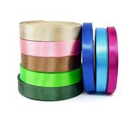 AQXYWQLL 5Meters 20/25/32/38/50mm 1mm Thick Nylon Webbing Ribbon Band for Seat Belt Knapsack Webbings DIY Bag Strap Sewing Accessories(Black,25mm)