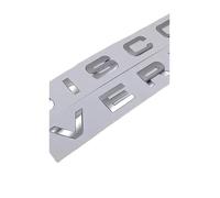 AQXYWQOL 3d ABS Discovery Logo Letters Car Front Hood Bonnet Grill Trunk Badge Compatible with 4 Emblem Sticker Accessories Color is constant, does not fade, and does not dam(Chrome)