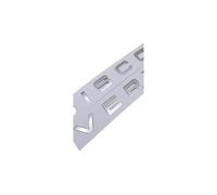 AQXYWQOL 3d ABS Discovery Logo Letters Car Front Hood Bonnet Grill Trunk Badge Compatible with 4 Emblem Sticker Accessories Color is constant, does not fade, and does not dam(Matt Silver)