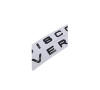 AQXYWQOL 3d ABS Discovery Logo Letters Car Front Hood Bonnet Grill Trunk Badge Compatible with 4 Emblem Sticker Accessories Color is constant, does not fade, and does not dam(Glossy Black)