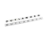 AQXYWQOL Car 3D ABS Letters Logo Decals Sticker Compatible with OUTLANDER Car Front Head Hood Alphabet Emblem Badge Styling Stickers Color is constant, does not fade, and does not dam(Black)