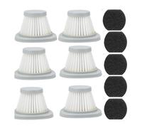 AQXYWUIO 10pcs/6pcs/5pcs/2pcs/1pcs Filter+Filter Sponge Replacement For Vacuum Cleaner Parts(6 Sets)