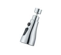 AQXYWUIO 360°Kitchen 3-Step Adjustable Tap Splashproof Extender Household Universal Booster Sprayer Universal Tap with Swivel Spout