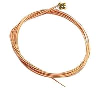 AQXYWUIO 6 PCS Pure Copper Strings For Classic Classic Guitar Strings Steel Wire Classic Acoustic Folk Guitar Parts Accessories (Color : Red copper)