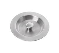 AQXYWUIO 8.8cm Dia Stainless Steel Sink Stopper With Rubber Ring Kitchen Laundry Bathroom Floor Drain Plug 55-63mm Drain Pipe Hole