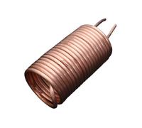 AQXYWUIO Copper Metal Coil Immersion Wort Cooler Beer/Wine Cooler Home Beer Brewing Tube Heat Exchanger Food Grade Brewing Machine
