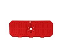 AQXYWUIO Splash Guard Drip Protect Kitchen Sink Accessories Water Catcher Silicone Faucet Mat Splash Guard Mat Drain Pad Drying Pads (Color : Red)