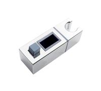 AQXYWUIO Square Pipe Bathroom Shower Head Holder Adjustable Shower Slide Bar Replacement Rack Riser Rail Bracket Hardware Bath Accessory(-D)