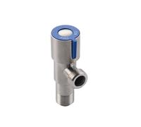 AQXYWUIO Stainless Steel Triangle Valve Hot and Cold Water Stop Valve Switch Bathroom Kitchen Toilet Sink Replacement Tool(Blu)
