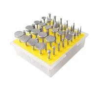 Aqxyxsw 20/50pcs Diamond Grinding Burrs Set 3.17mm 1/8‘’ Shank Heads For Abrasive Rotary Tools Grinder Emery Burr Sets lingli(50pcs Set A 3.17mm)