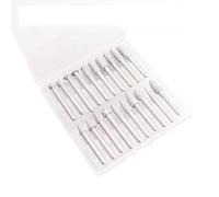 Aqxyxsw 20/50pcs Diamond Grinding Burrs Set 3.17mm 1/8‘’ Shank Heads For Abrasive Rotary Tools Grinder Emery Burr Sets lingli(20pcs Brazed Set 6mm)