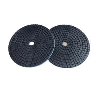 Aqxyxsw 7 Inch 180MM Black Abrasive Diamond Polishing Pad Wet Polishing Disc Stone Marble Granite Grinding Sheet Stone Polishing Plate(1500)