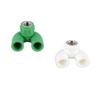 Aqxyxsw GUYTRM 2 Pieces Of Household Tap Water Pipe Fittings PPR25 To 4 Minutes Inner Wire U-Bend PPR+Copper Faucet Tool lingli