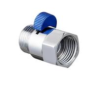 Aqxyxsw GUYTRM Shower Water Stop Valve Full Brass G1/2" Flow Quick Control Shut-OFF Valve Shower Head Water Saver Toilet Spray Gun lingli(JF360107)
