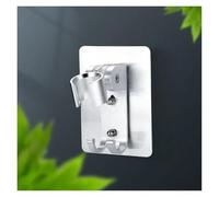 Aqxyxsw GUYTRM Strong Adhesive 90° Aluminum Wall Gel Mounted Shower Head Holder Adjustable Bathroom Accessories Stand Bracket lingli