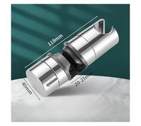 Aqxyxsw GUYTRM Universal Shower Head Holder Adjustable 18~25mm ABS Chrome Shower Rail Holder Bathroom Accessories Shower Mounting Brackets lingli(Silver)
