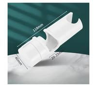 Aqxyxsw GUYTRM Universal Shower Head Holder Adjustable 18~25mm ABS Chrome Shower Rail Holder Bathroom Accessories Shower Mounting Brackets lingli(White)