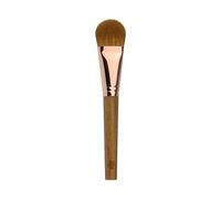 Aqxyxsw Professional Handmade Makeup Brush Soft Resilient Sable Hair Flat Foundation Brush Wood Handle Make Up Brushes lingli(Color:Green Sandalwood)