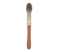 Aqxyxsw Professional Handmade Makeup Brush Soft Snow Fox Hair Round Highlighter Brush Sandalwood Handle Make Up Brushes lingli