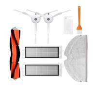 AQXYYWEI For S5 S50 S51 S55 S6 S60 S6 Pure Vacuum Cleaner Spare Parts Filter Mop Cloth Side/Main Brush Accessories (Color : 9pcs)