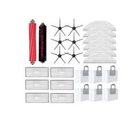 AQXYYWEI For S7 MaxV Plus S7 MaxV Ultra G10S Pro S7 Pro Ultra G10S Pro Robot Vacuum Accessories Main Side Brush Mop Filter (Color : Black 26 PCS)