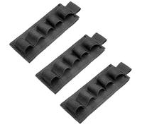 AQzxdc 5 pack5 Rounds Tactical Shotgun Shell Holder 12/20 Gauge Side Saddle with Adhensive Back Stickers Molle Shotgun Bullet Shell Holder(3 pack)