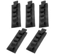 AQzxdc 5 pack5 Rounds Tactical Shotgun Shell Holder 12/20 Gauge Side Saddle with Adhensive Back Stickers Molle Shotgun Bullet Shell Holder(5 pack)