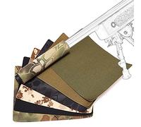 AQzxdc Airsoft Suppressor Cover Stickers Sets, Tactical Shooting Muffler Baffler Protector, for Rifle Moderator Outdoor Paintball Protective Wild Survival,Six Colors,M