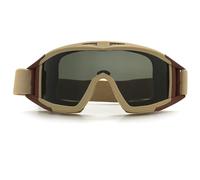 AQzxdc Anti-Fog Shooting Safety Glasses for men Military Grade range Hunting Riding Airsoft Tactical Airsoft Goggles Ballistic Hunting Paintball(Brown)