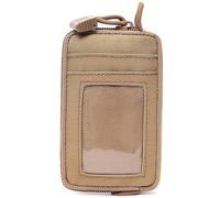AQzxdc Men Wallet Card Holder Tactical Molle Waist Bag Waterproof Zipper Coin Purses Belt Universal Outdoor Military Pouch Phone(Brown)