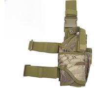 AQzxdc Nylon Tactical Leg Holster That fits Desert Eagle: .357 MAG, .44 .50 AE Drop for Right Handed Thigh with Magazine Pouch Adjustable(Python Three sand colors)