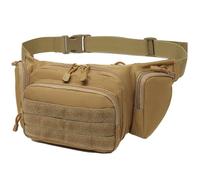 AQzxdc Pistol Fanny Pack Tactical Waist Bag Fishing for Men Fishing Pack Lightweight and Sling Concealed Carry Pack Quick Release Metal Buckle(Brown)