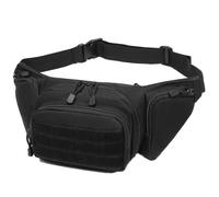 AQzxdc Pistol Fanny Pack Tactical Waist Bag Fishing for Men Fishing Pack Lightweight and Sling Concealed Carry Pack Quick Release Metal Buckle(Black)