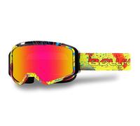 AQzxdc Ski/Snowboard Goggles Parent-child Snow Over Glasses Ski Snow/Snowboard for Men, Women & Youth 100% UV Protection Anti Fog Skiing(Yellow frame pink flakes)