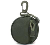 AQzxdc Small Molle Pouch Accessories, Upgraded EDC Pouches Military Gear, Tactical Bag Case as Coin Purse Keychain, Case Wallet, Wireless Headset Pack(Green)