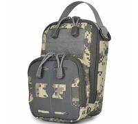 AQzxdc Tactical Camouflage Molle Shoulder Bag Outdoor Sports Hiking Sling Pack Daily Essentials DEP Pouch Sporting goods(Acu)