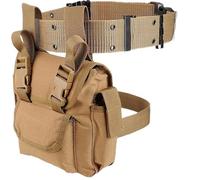 AQzxdc Tactical Drop Leg Bag for Men Women 1000D Nylon Leg Packs and Waist Belt for Outdoor Sport Hiking Cycling Tool Bags(Brown)