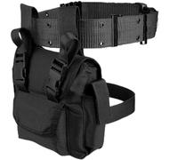 AQzxdc Tactical Drop Leg Bag for Men Women 1000D Nylon Leg Packs and Waist Belt for Outdoor Sport Hiking Cycling Tool Bags(Black)