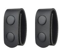 AQzxdc Tactical Duty Belt Keeper with Double Security Police Military Equipment Accessories for 2-2 1/4 Inch Snap, (4Pack, Black)(2 PCS)