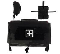 AQzxdc Tactical First Aid Pouch Split Design Empty IFAK Medical Bag EMT Tool Trauma Pouch for Tactical Airsoft Combat Belt Vest Carrier(Bcp)
