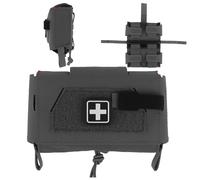 AQzxdc Tactical First Aid Pouch Split Design Empty IFAK Medical Bag EMT Tool Trauma Pouch for Tactical Airsoft Combat Belt Vest Carrier(Grey)
