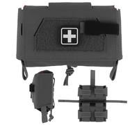 AQzxdc Tactical First Aid Pouch V3 Quick Release MOLLE Combat Belt Hunting Vest Plate Medical First Aid Kit Bag for Outdoor Duty Belt(Grey)